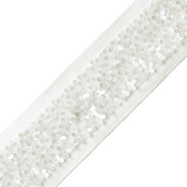 Hyacinth Border Trim by Samuel & Sons in Pearl