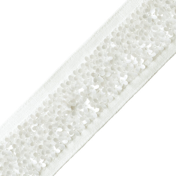 Hyacinth Border Trim by Samuel & Sons in Pearl