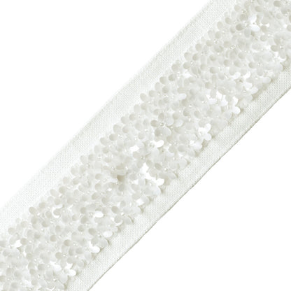Hyacinth Border Trim by Samuel & Sons in Pearl
