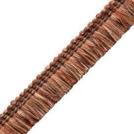 Verdant Brush Fringe Trim by Samuel & Sons in Rust