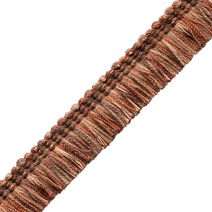 Verdant Brush Fringe Trim by Samuel & Sons in Rust