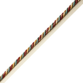 Elementi Cord With Tape Trim by Samuel & Sons in Castagna
