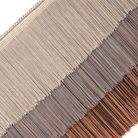 Elementi Tiered Fringe Trim by Samuel & Sons in Tartufo