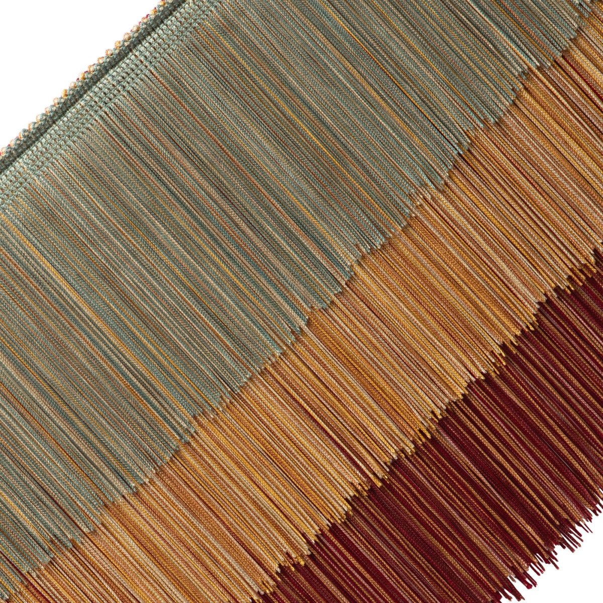 Elementi Tiered Fringe Trim by Samuel & Sons in Castagna