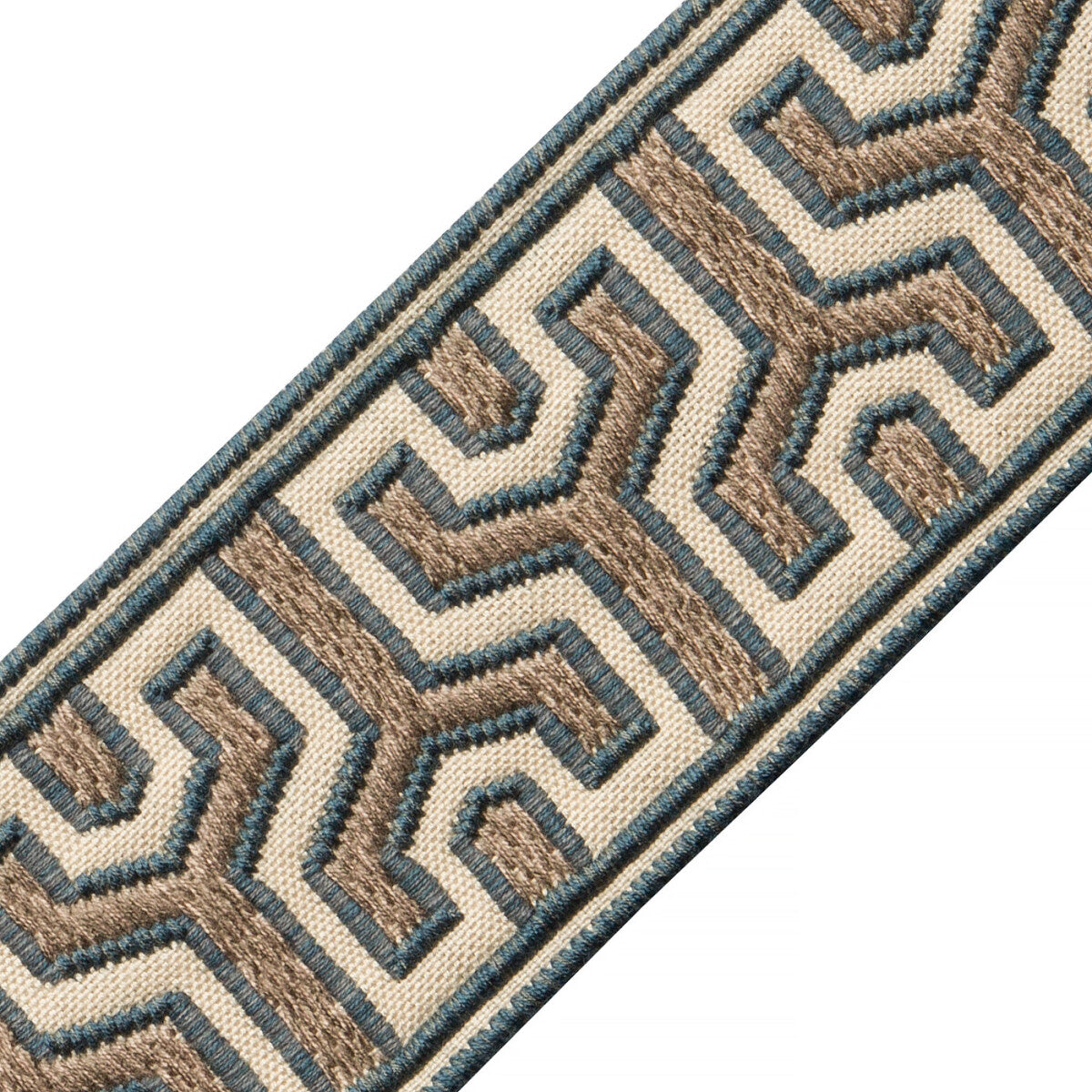 Otero Embroidered Border Trim by Samuel & Sons in Horizon
