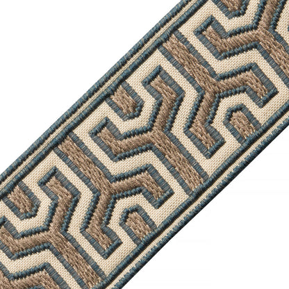 Otero Embroidered Border Trim by Samuel & Sons in Horizon