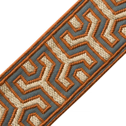 Otero Embroidered Border Trim by Samuel & Sons in Grand Canyon