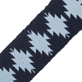 Abiquiú Embroidered Border Trim by Samuel & Sons in Blue Sky