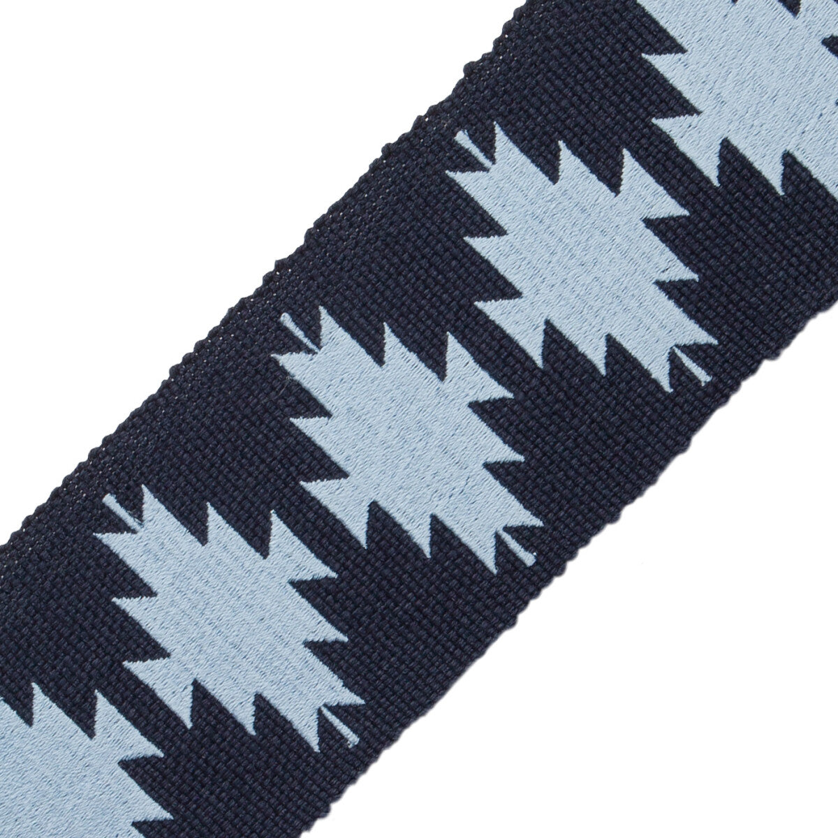 Abiquiú Embroidered Border Trim by Samuel & Sons in Blue Sky