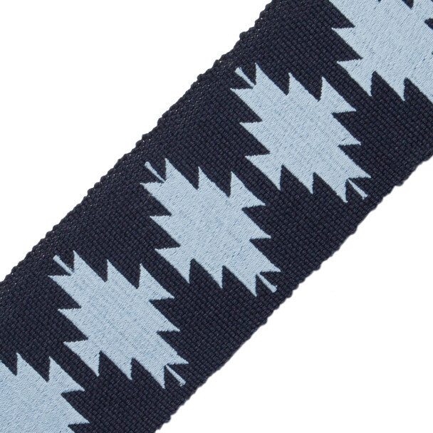 Abiquiú Embroidered Border Trim by Samuel & Sons in Blue Sky