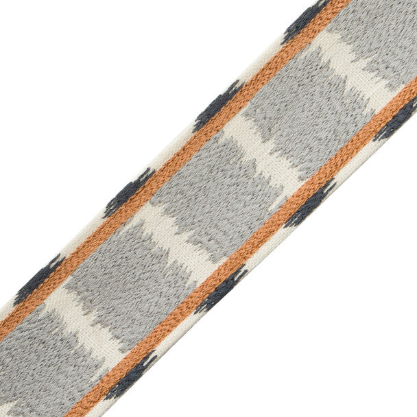 Taos Embroidered Border Trim by Samuel & Sons in Horizon
