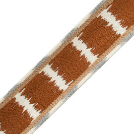 Taos Embroidered Border Trim by Samuel & Sons in Grand Canyon