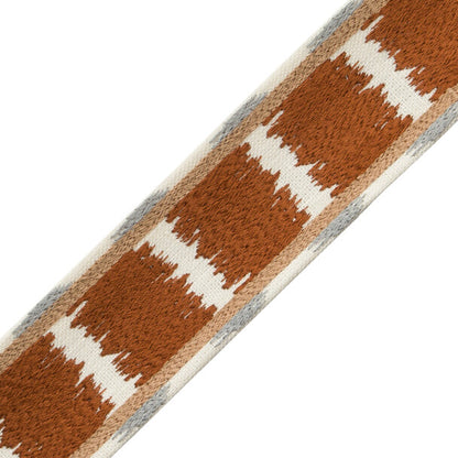 Taos Embroidered Border Trim by Samuel & Sons in Grand Canyon