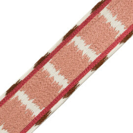 Taos Embroidered Border Trim by Samuel & Sons in Cactus Bloom