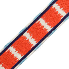 Taos Embroidered Border Trim by Samuel & Sons in Painted Desert
