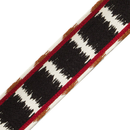 Taos Embroidered Border Trim by Samuel & Sons in Pinon