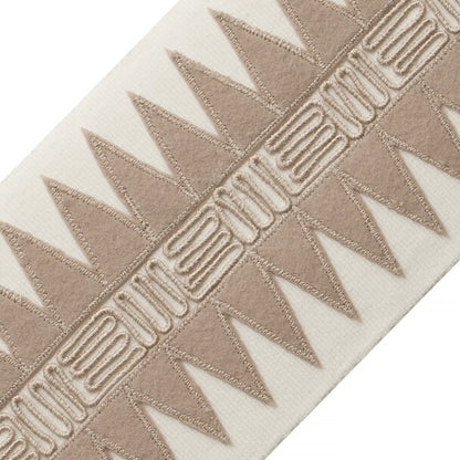 Corrales Appliqué Border Trim by Samuel & Sons in White Sands
