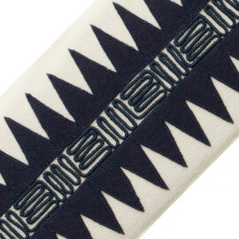 Corrales Appliqué Border Trim by Samuel & Sons in Midnight