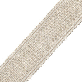 Dorset Tweeded Border Trim by Samuel & Sons in Oyster