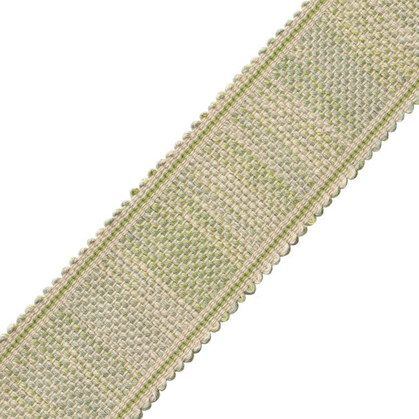 Dorset Tweeded Border Trim by Samuel & Sons in Leaf