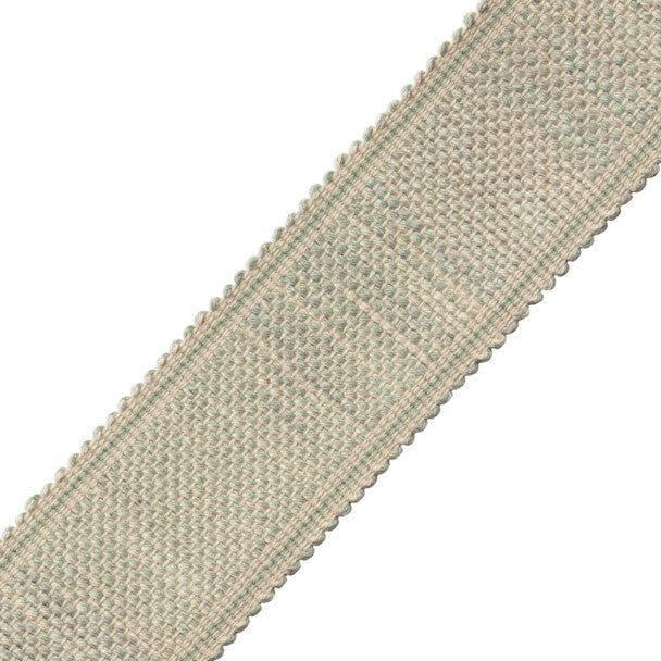 Dorset Tweeded Border Trim by Samuel & Sons in Aquamarine