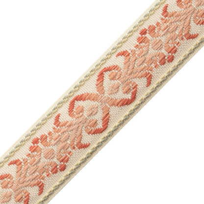Dorset Botanical Border Trim by Samuel & Sons in Coral