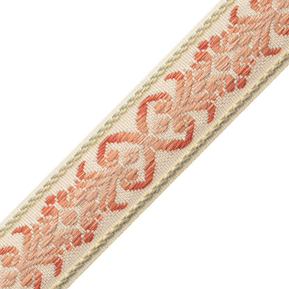 Dorset Botanical Border Trim by Samuel & Sons in Coral