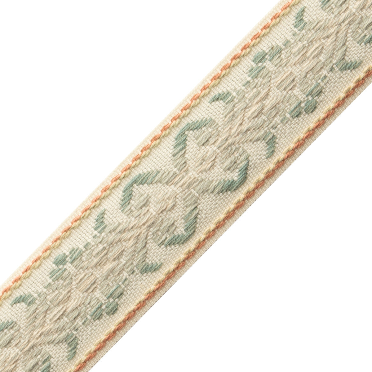 Dorset Botanical Border Trim by Samuel & Sons in Aquamarine