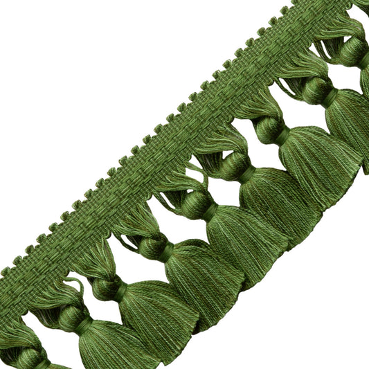 Sophie Tassel Fringe Trim by Samuel & Sons in Basil