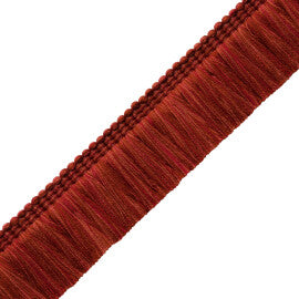 Sophie Brush Fringe Trim by Samuel & Sons in Currant