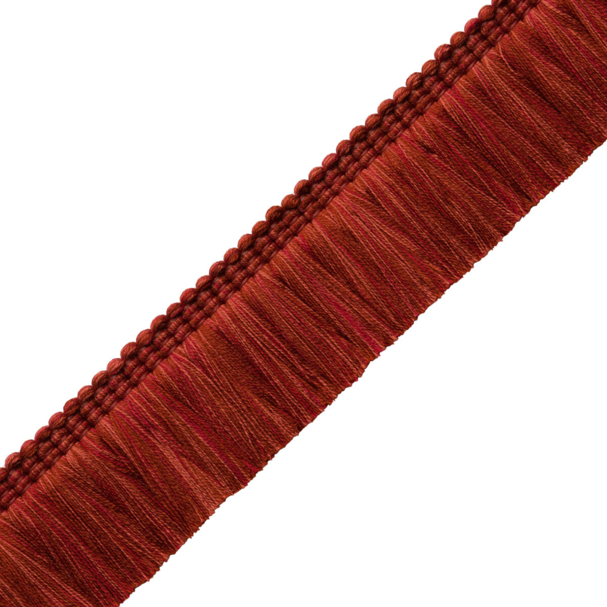 Sophie Brush Fringe Trim by Samuel & Sons in Currant
