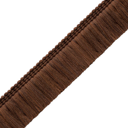 Sophie Brush Fringe Trim by Samuel & Sons in Walnut