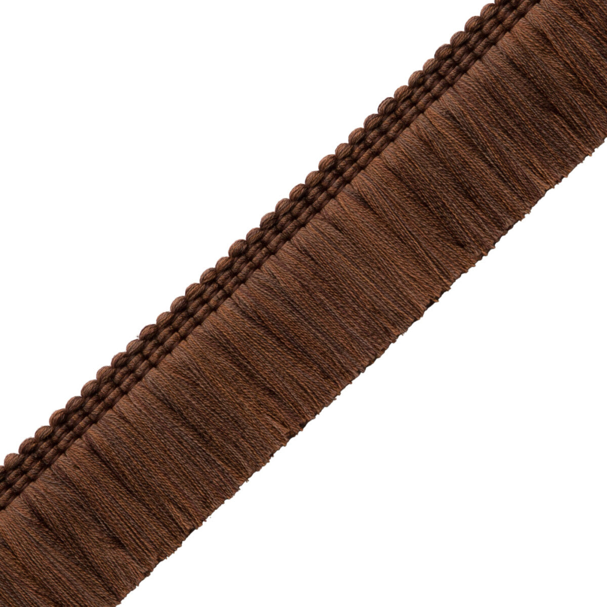 Sophie Brush Fringe Trim by Samuel & Sons in Walnut