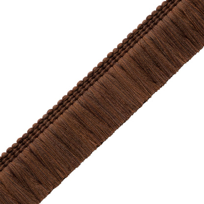 Sophie Brush Fringe Trim by Samuel & Sons in Walnut