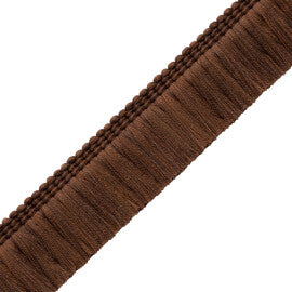 Sophie Brush Fringe Trim by Samuel & Sons in Walnut