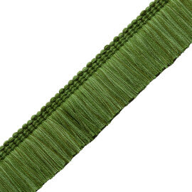 Sophie Brush Fringe Trim by Samuel & Sons in Basil