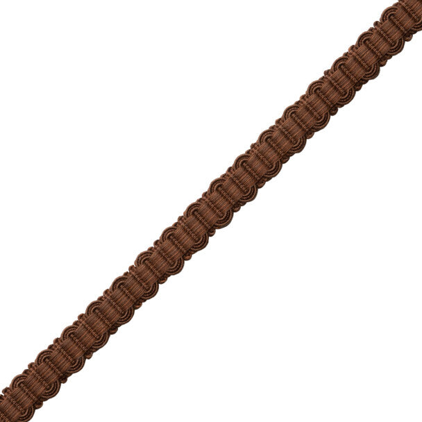 Sophie Gimp Trim by Samuel & Sons in Walnut