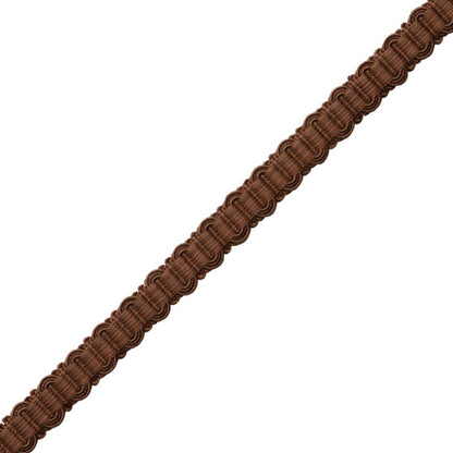 Sophie Gimp Trim by Samuel & Sons in Walnut