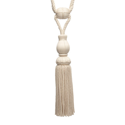 Sophie Tassel Tieback by Samuel & Sons in Cream