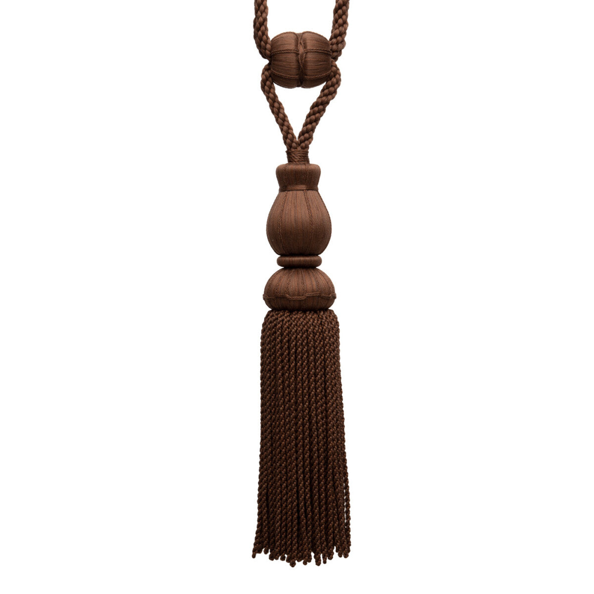 Sophie Tassel Tieback by Samuel & Sons in Walnut