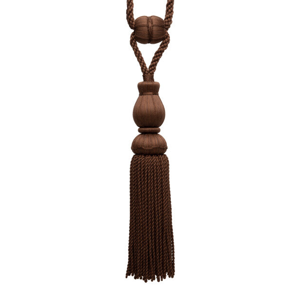 Sophie Tassel Tieback by Samuel & Sons in Walnut