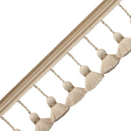 Oceanside Tassel Fringe Trim by Samuel & Sons in Sand