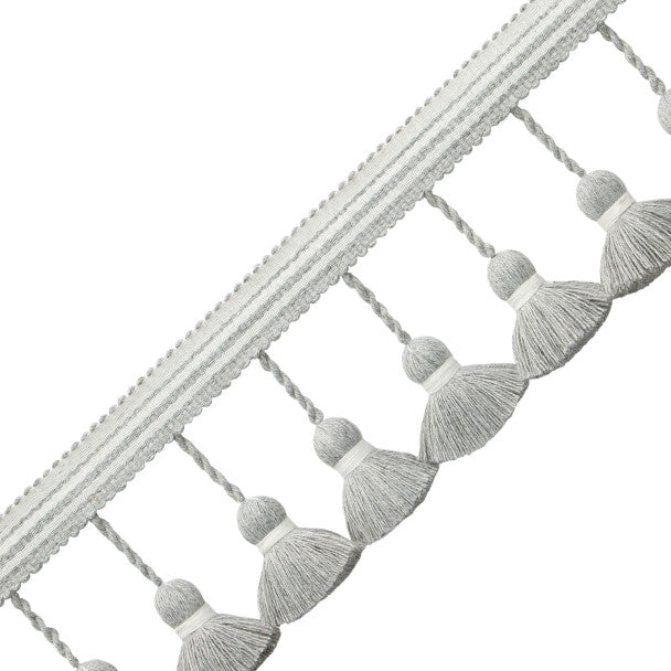 Oceanside Tassel Fringe Trim by Samuel & Sons in Pebble