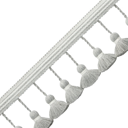 Oceanside Tassel Fringe Trim by Samuel & Sons in Pebble