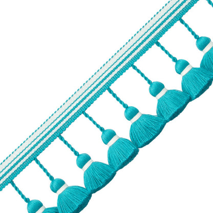 Oceanside Tassel Fringe Trim by Samuel & Sons in Capri