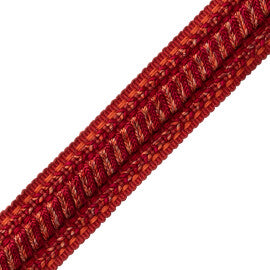 Bagatelle Braid Trim by Samuel & Sons in Scarlet Rose