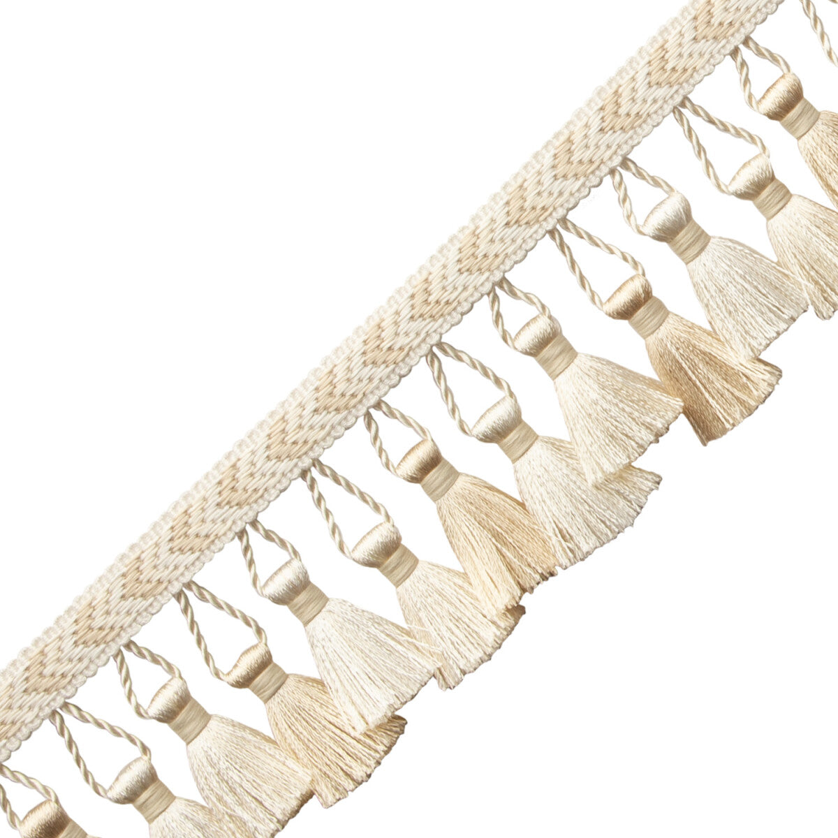 Bagatelle Tassel Fringe Trim by Samuel & Sons in Gardenia
