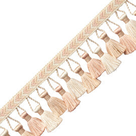 Bagatelle Tassel Fringe Trim by Samuel & Sons in Petal