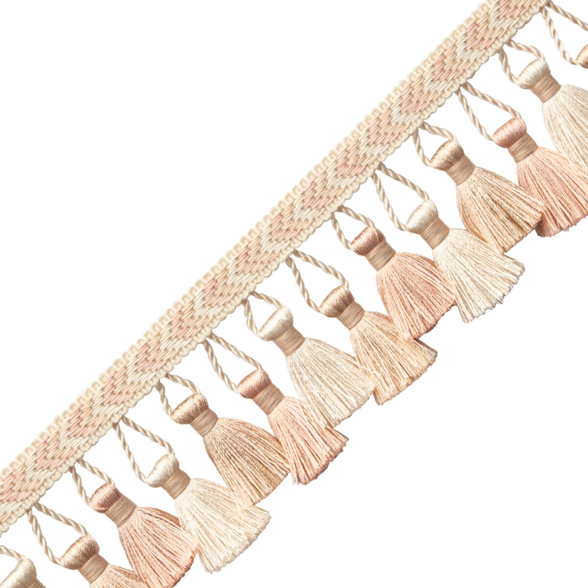 Bagatelle Tassel Fringe Trim by Samuel & Sons in Petal