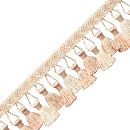 Bagatelle Tassel Fringe Trim by Samuel & Sons in Petal